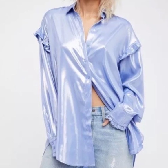 🎈SALE NWT Free People All Your Love Oversized Top - Picture 2 of 4